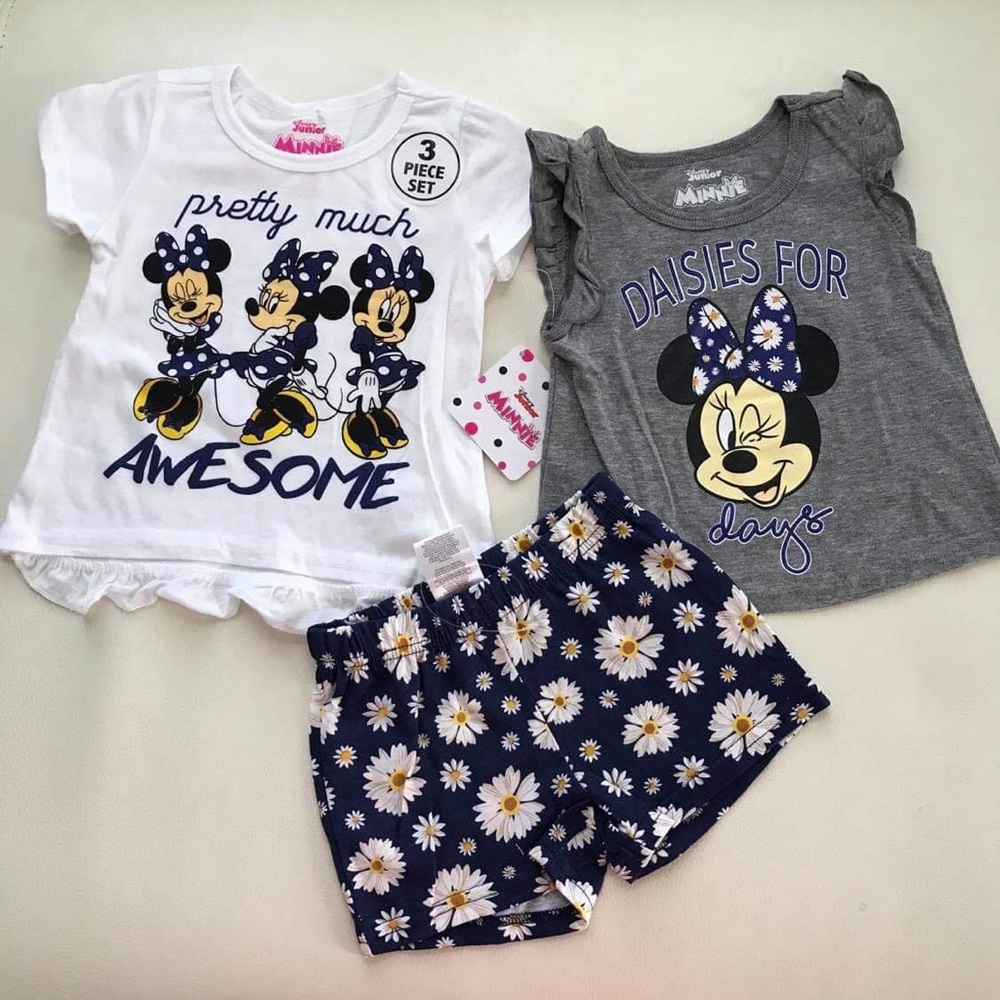 Disney Minnie Mouse Floral Shorts Set